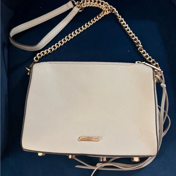 Rebecca Minkoff Light Green and Gold Crossbody Bag - Picture 1 of 6